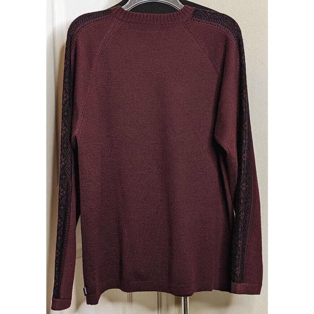 Obermeyer Sweater Mens M Fair Isle Sleeve Detail Wool Blend Ski Nordic Vintage - Picture 3 of 5